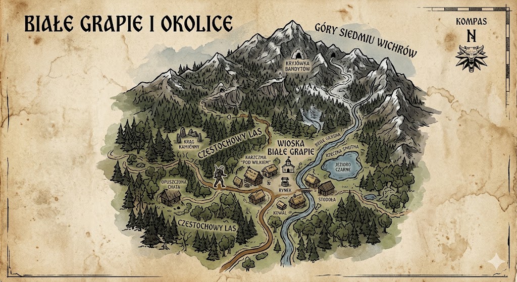 Mapa krainy z plików gry